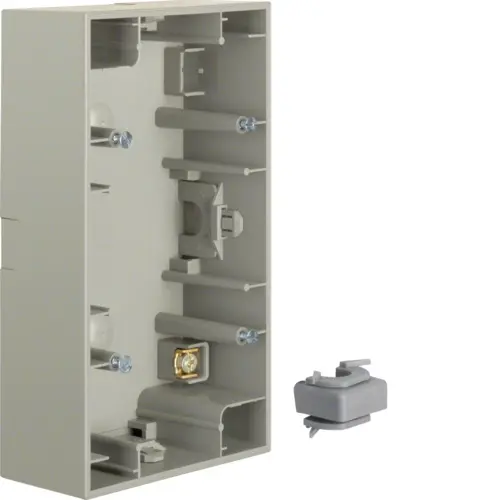 Berker 10427004 opbouwbak 2-voudig K5 edelstaal verticaal