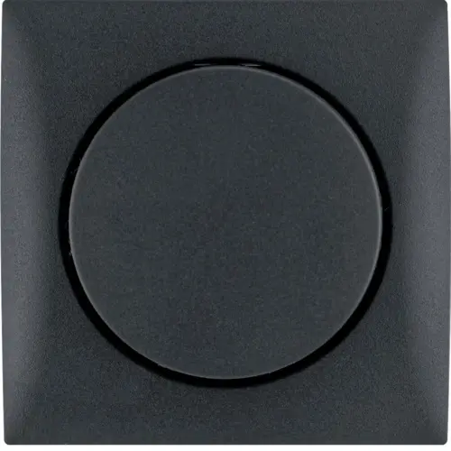 Berker 928912505 Integro Flow 1-10V draaipotentiometer met afdekraam antraciet mat