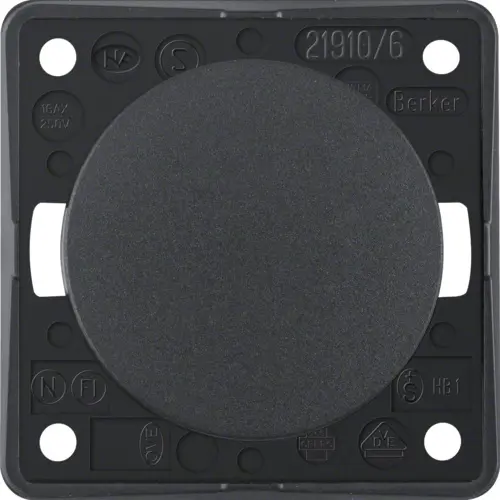 Berker 936562505 Integro Flow wisselschakelaar 10 AX antraciet mat