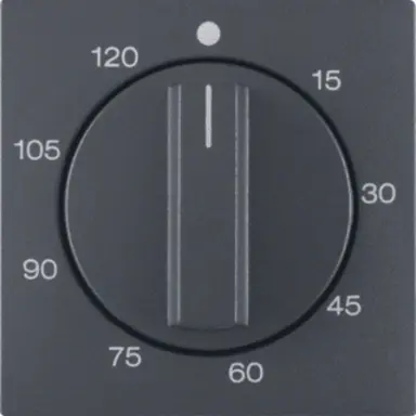 Berker 16331606 draaiknop tijdschakelaar 120 minuten S1/B3/B7 antraciet mat