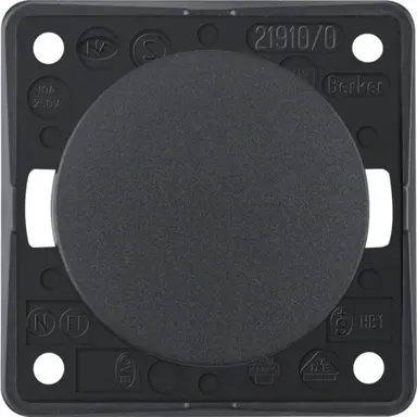 Berker 936712505 Integro Flow pulsdrukker maakcontact antraciet mat