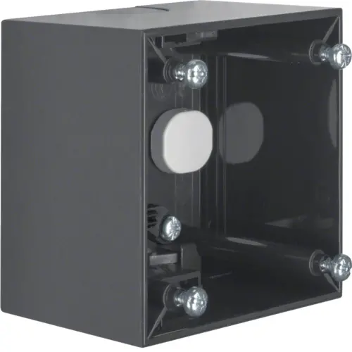 Berker 911512515 Integro Flow opbouwbehuizing hoog met trekontlasting antraciet glans