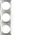 Berker 918192568 Afdekraam 3v Horizontaal en ve
