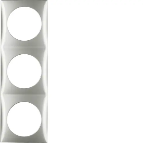 Berker 918192568 Integro Flow afdekraam 3-voudig mat chroom gelakt