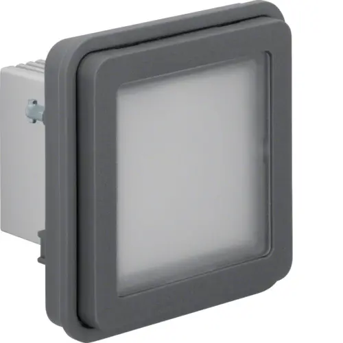 Berker 51733525 W1 LED-signaalverlichting wit bovendeel grijs