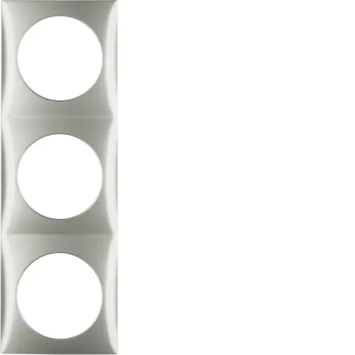 Berker 918192524 Integro Flow afdekraam 3-voudig edelstaal