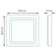 Berker 10116084 afdekraam 1-voudig Q1 aluminium