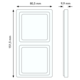 Berker 10126084 afdekraam 2-voudig Q1 aluminium