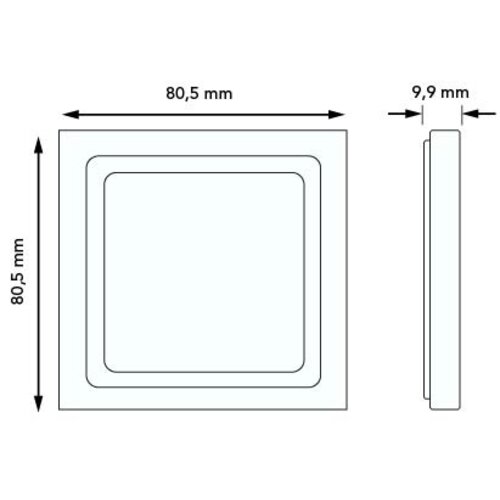 Berker 10116094 afdekraam 1-voudig Q3 aluminium