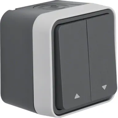 Berker 30753525 W1 jaloezie serieschakelaar 1-polig compleet grijs