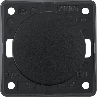 Berker 936562510 Integro Flow wisselschakelaar 10 AX zwart glans