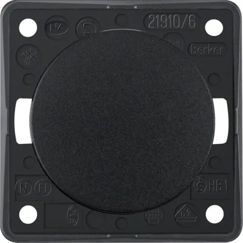 Berker 936562510 Integro Flow wisselschakelaar 10 AX zwart glans