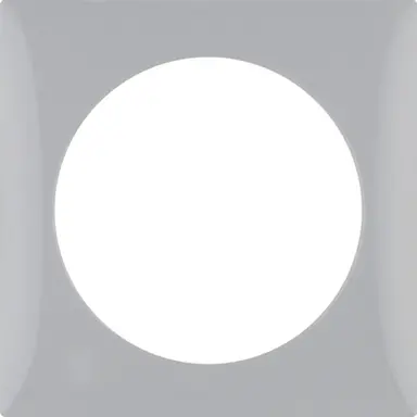 Berker 918272507 Integro Flow afdekraam 1-voudig grijs glans