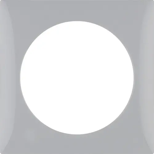 Berker 918272507 Integro Flow afdekraam 1-voudig grijs glans