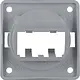 Berker 945592507 Integro Flow draagplaat 2-voudig voor Mini-Com modules grijs glans