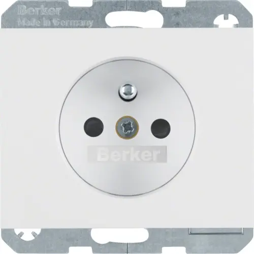 Berker 6768757009 wandcontactdoos penaarde kindveilig K1 wit
