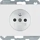 Berker 6768757009 wandcontactdoos penaarde kindveilig K1 wit