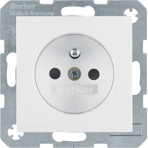 Berker 6768761909 wandcontactdoos penaarde kindveilig S1/B3/B7 wit mat