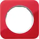 Berker 10112349 afdekraam 1-voudig R1 transparant rood acryl wit