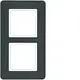 Berker 10126186 afdekraam 2-voudig Q7 antraciet