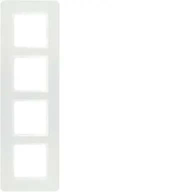 Berker 10146189 afdekraam 4-voudig Q7 wit