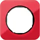 Berker 10112344 afdekraam 1-voudig R1 transparant rood acryl zwart