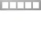 Berker 10256083 afdekraam 5-voudig horizontaal Q7 edelstaal
