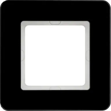 Berker 10116076 afdekraam 1-voudig Q7 glas zwart