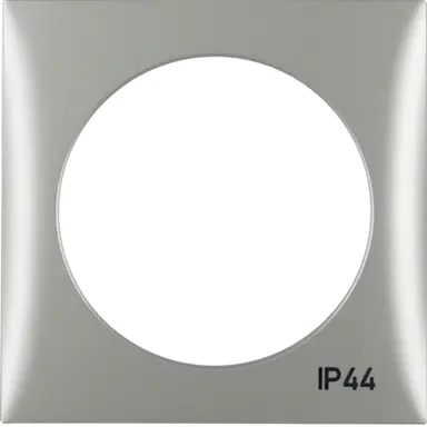 Berker 918272568 Integro Flow afdekraam 1-voudig mat chroom gelakt IP44