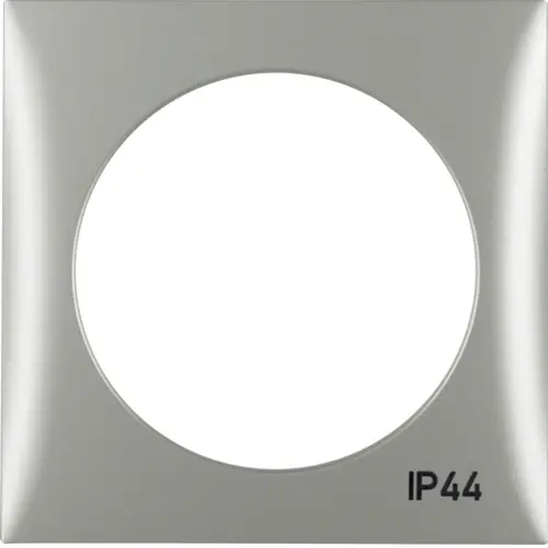 Berker 918272568 Integro Flow afdekraam 1-voudig mat chroom gelakt IP44