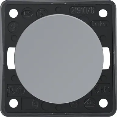 Berker 936562507 Integro Flow wisselschakelaar 10 AX grijs glans