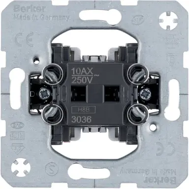 Berker 3036 wisselschakelaar 10A met spreidklemmen