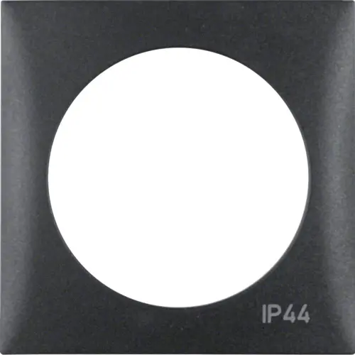 Berker 918272595 Integro Flow afdekraam 1-voudig antraciet mat IP44