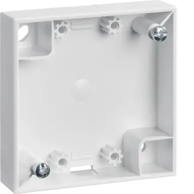 Berker 911522529 Integro Flow opbouwbehuizing vlak zonder trekontlasting wit glans