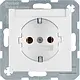 Berker 47508989 wandcontactdoos randaarde tekstveld S1/B3/B7 wit glans
