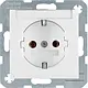 Berker 47501909 wandcontactdoos randaarde tekstveld S1/B3/B7 wit mat