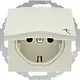 Berker 47468982 wandcontactdoos randaarde kindveilig klapdeksel tekstveld 45 graden draaibaar S1/B3/B7 creme glans