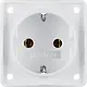 Berker 947782502 Integro Flow wandcontactdoos randaarde steekklemmen wit mat