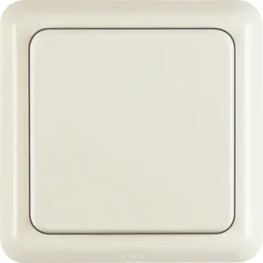 Berker 4718 wandcontactdoos randaarde klapdeksel inclusief afdekraam IP44 creme glans