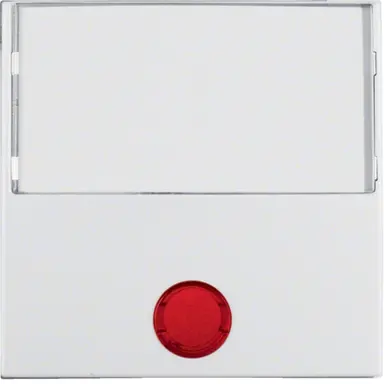 Berker 16968989 schakelwip groot tekstkader controlevenster S1/B3/B7 wit glans