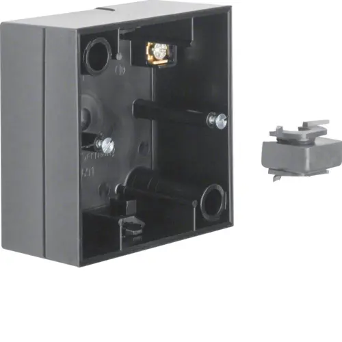 Berker 10418935 opbouwbak 1-voudig R3 zwart glans