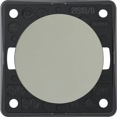 Berker 936712568 Integro Flow pulsdrukker maakcontact mat chroom