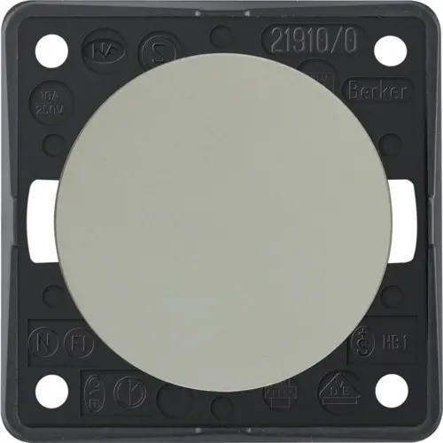 Berker 936712568 Integro Flow pulsdrukker maakcontact mat chroom