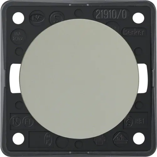 Berker 936712524 Integro Flow pulsdrukker maakcontact edelstaal