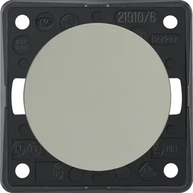 Berker 936562524 Integro Flow wisselschakelaar 10 AX edelstaal