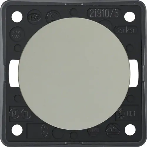 Berker 936562524 Integro Flow wisselschakelaar 10 AX edelstaal