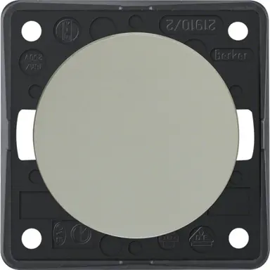 Berker 936522524 Integro Flow uitschakelaar 2-polig 10 AX edelstaal