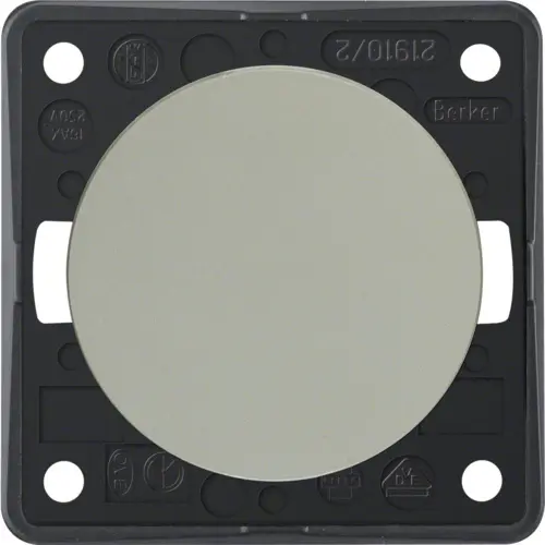 Berker 936522524 Integro Flow uitschakelaar 2-polig 10 AX edelstaal