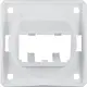 Berker 945592509 Integro Flow draagplaat 2-voudig voor Mini-Com modules wit glans