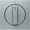 Berker 11501404 draaiknop voor draaischakelaar aan/uit met opdruk 0-1 S1/B3/B7 aluminium mat